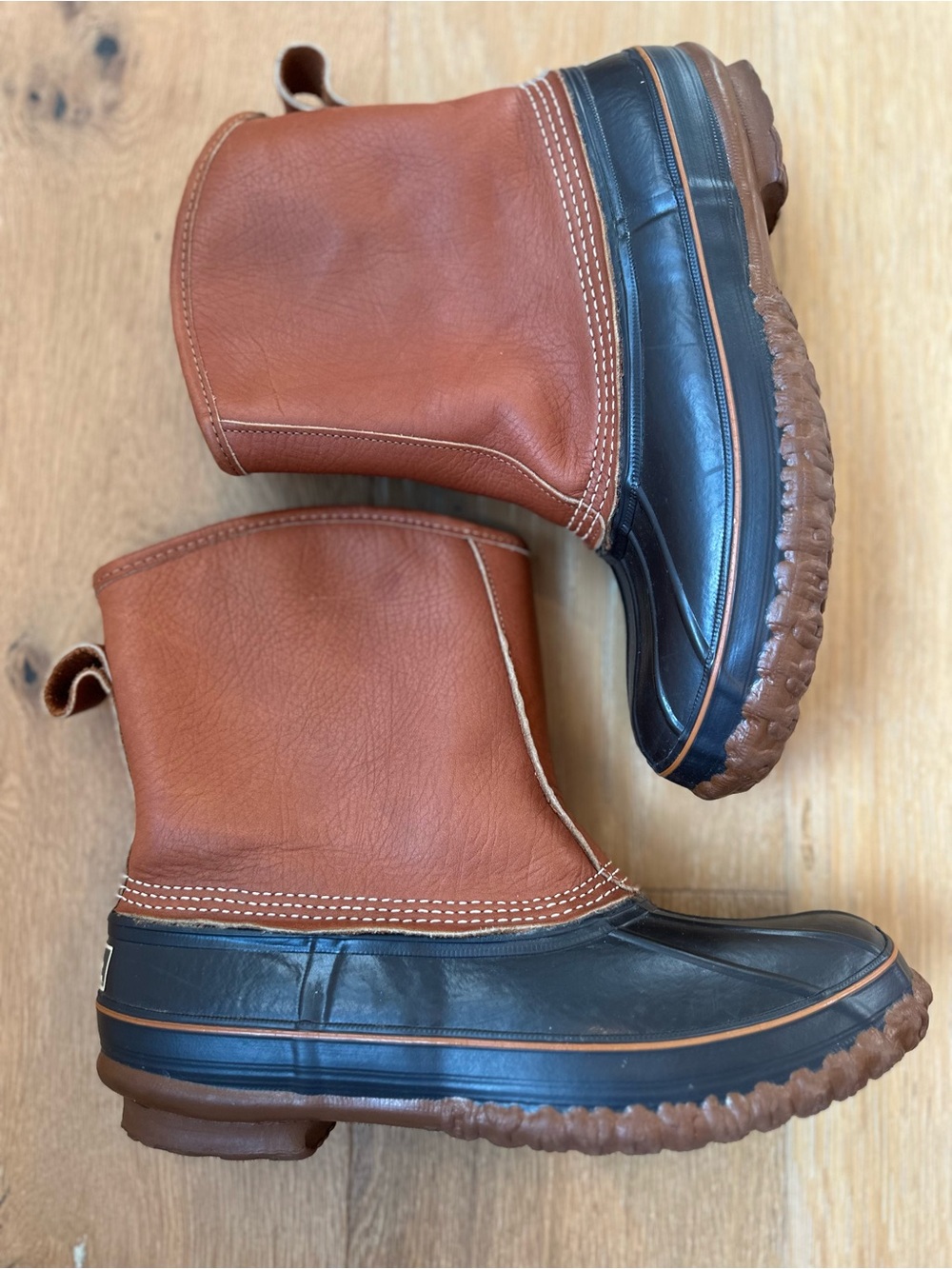 L.L. Bean Maine Hunting Shoe Bean Boots Shearling Lined Size 10 M USA